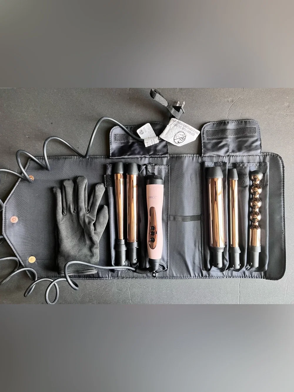 Lange LeLange Le Cinq 5 piece curling system with interchangeable wands Like New